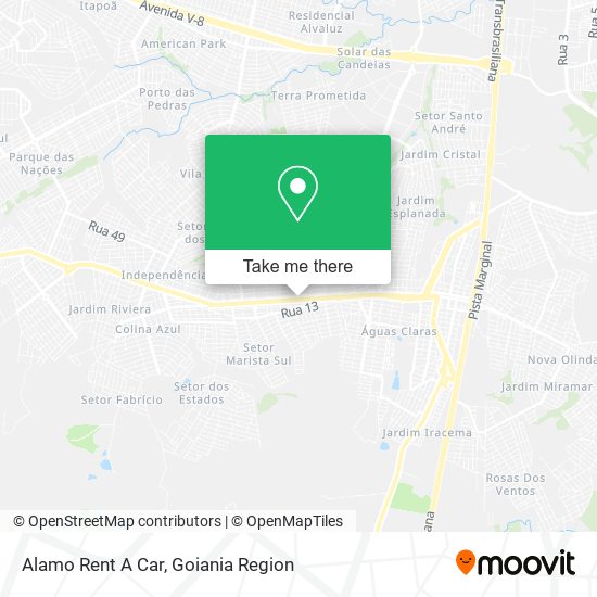 Alamo Rent A Car map