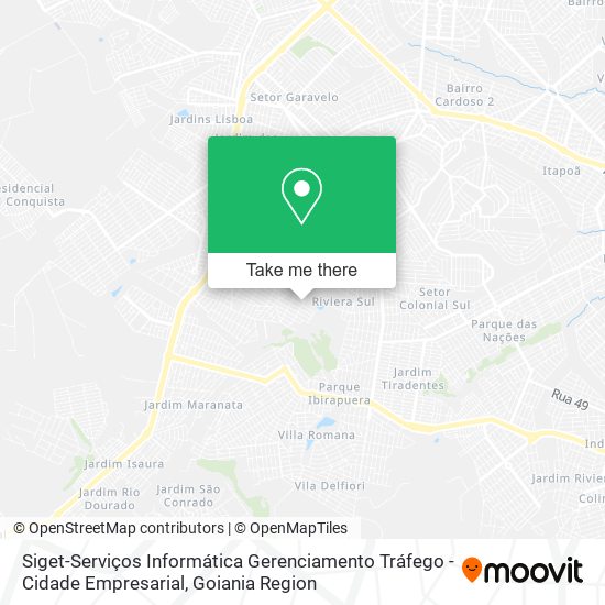 Mapa Siget-Serviços Informática Gerenciamento Tráfego - Cidade Empresarial