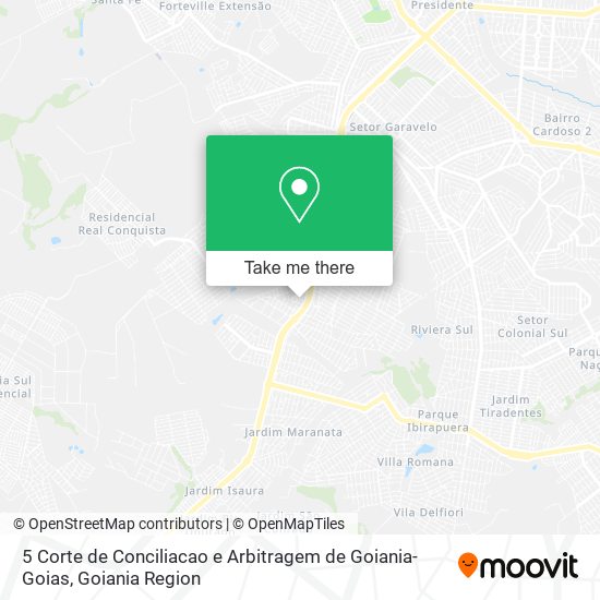 5 Corte de Conciliacao e Arbitragem de Goiania-Goias map