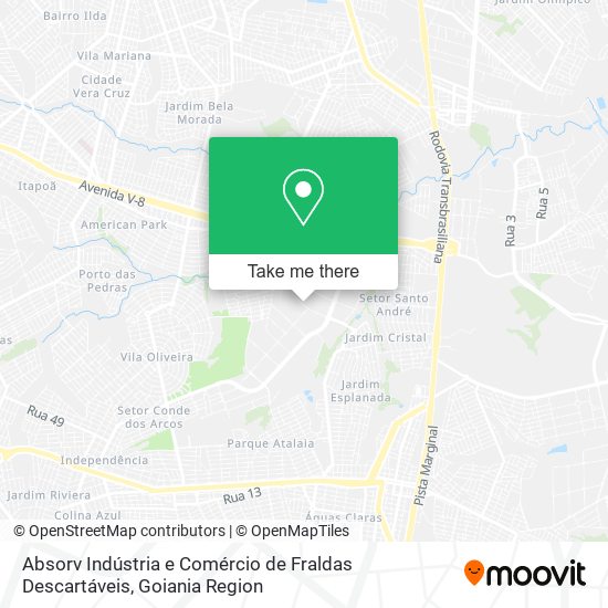 Absorv Indústria e Comércio de Fraldas Descartáveis map