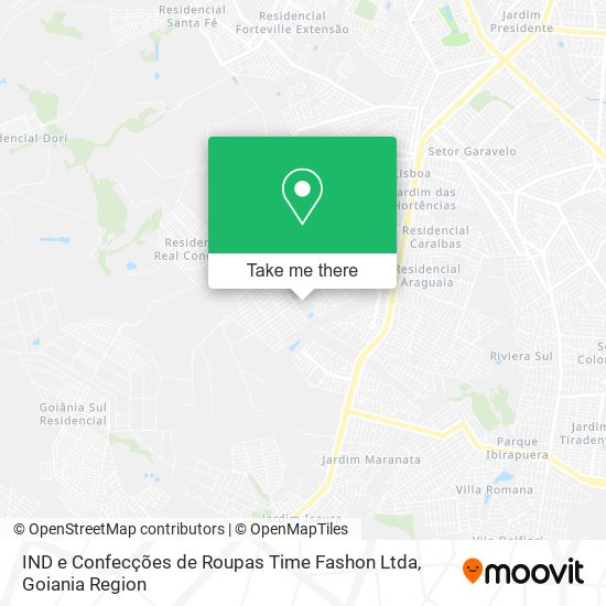 IND e Confecções de Roupas Time Fashon Ltda map