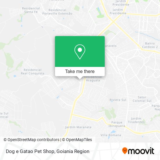 Mapa Dog e Gatao Pet Shop