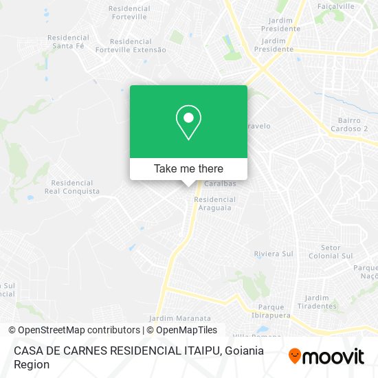 CASA DE CARNES RESIDENCIAL ITAIPU map