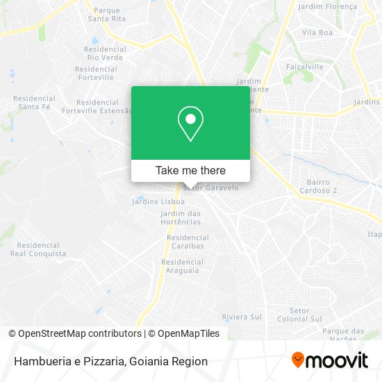 Mapa Hambueria e Pizzaria