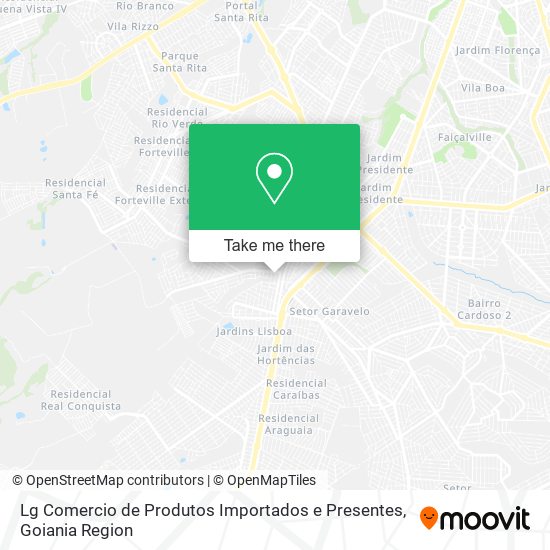 Mapa Lg Comercio de Produtos Importados e Presentes