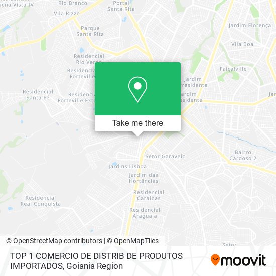 Mapa TOP 1 COMERCIO DE DISTRIB DE PRODUTOS IMPORTADOS