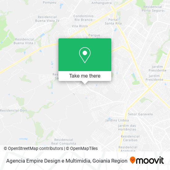 Mapa Agencia Empire Design e Multimidia