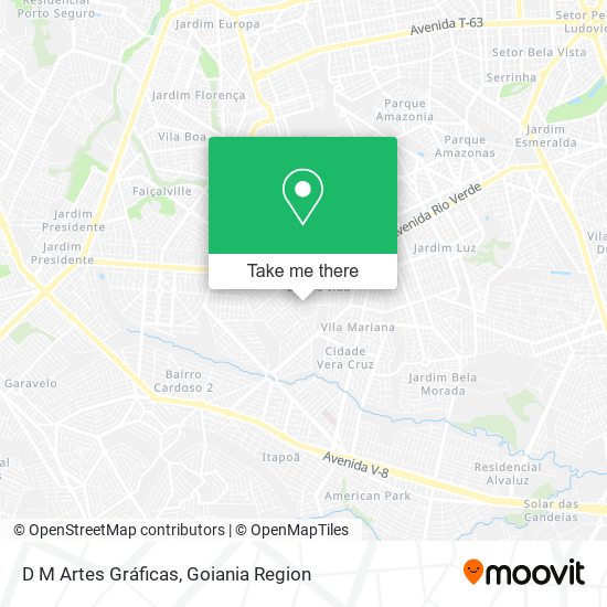 D M Artes Gráficas map
