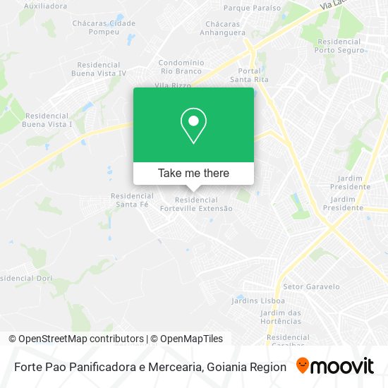 Mapa Forte Pao Panificadora e Mercearia