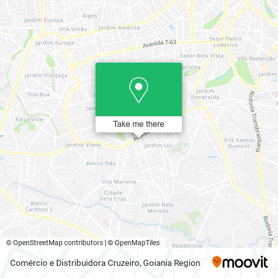 Comércio e Distribuidora Cruzeiro map