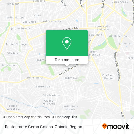 Mapa Restaurante Gema Goiana