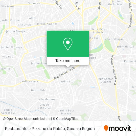 Mapa Restaurante e Pizzaria do Rubão