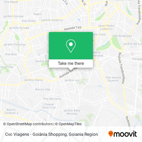 Cvc Viagens - Goiânia Shopping map