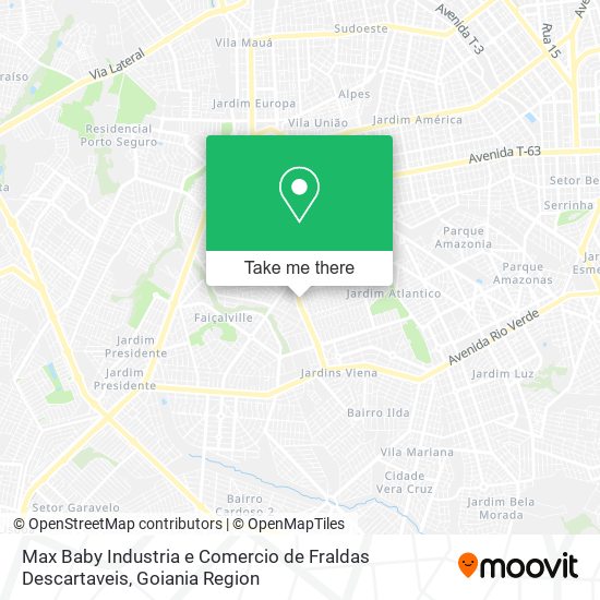 Max Baby Industria e Comercio de Fraldas Descartaveis map