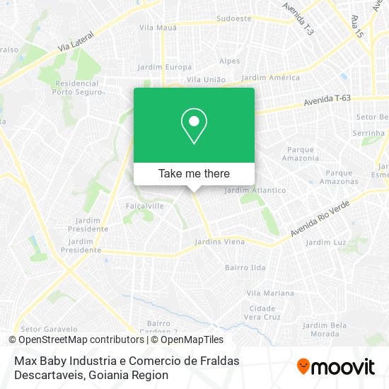 Mapa Max Baby Industria e Comercio de Fraldas Descartaveis