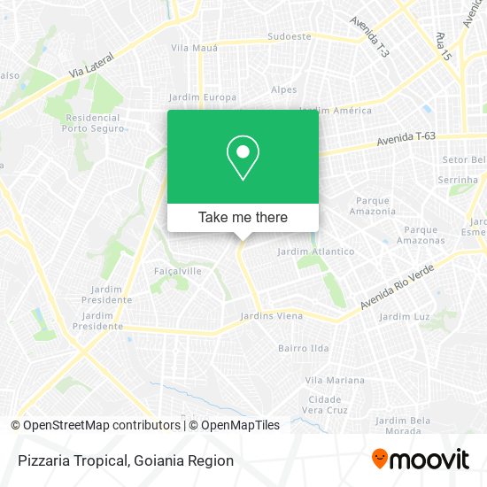 Mapa Pizzaria Tropical