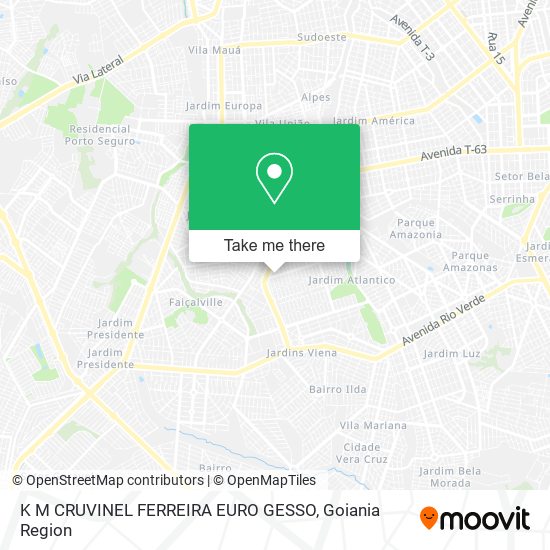 Mapa K M CRUVINEL FERREIRA EURO GESSO