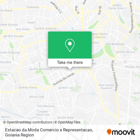 Estacao da Moda Comercio e Representacao map