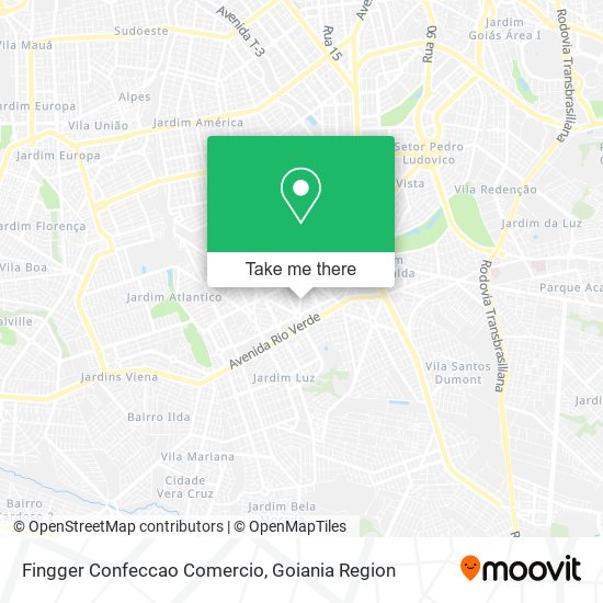 Fingger Confeccao Comercio map