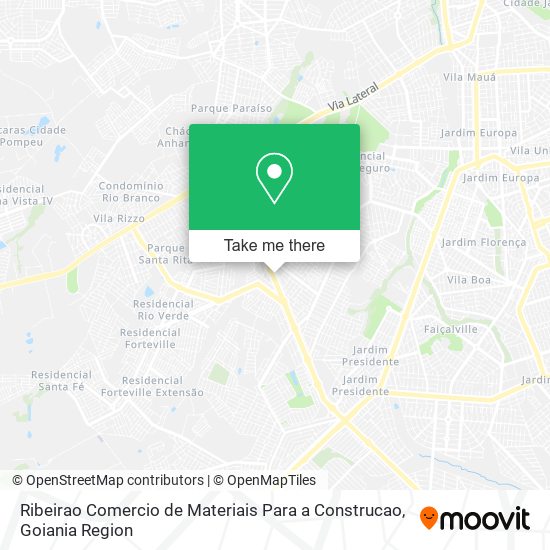 Ribeirao Comercio de Materiais Para a Construcao map