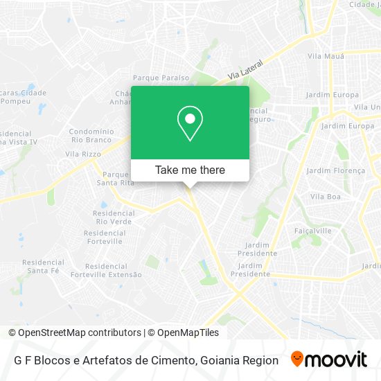 G F Blocos e Artefatos de Cimento map