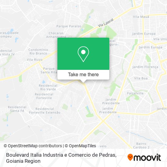 Boulevard Italia Industria e Comercio de Pedras map