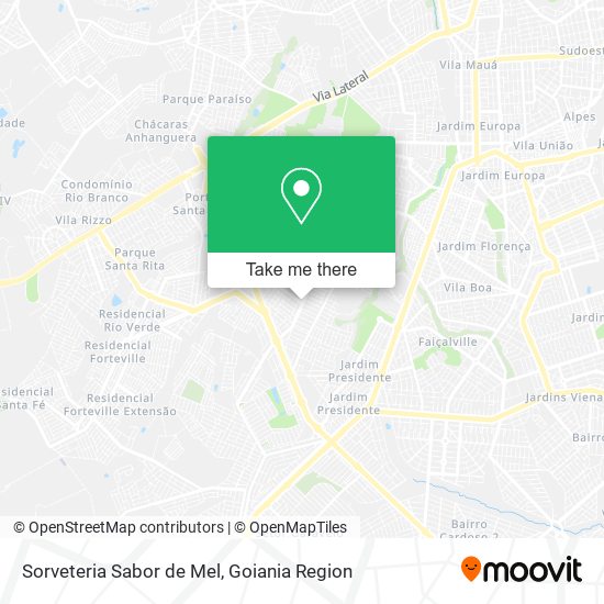 Sorveteria Sabor de Mel map