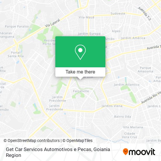 Mapa Get Car Servicos Automotivos e Pecas