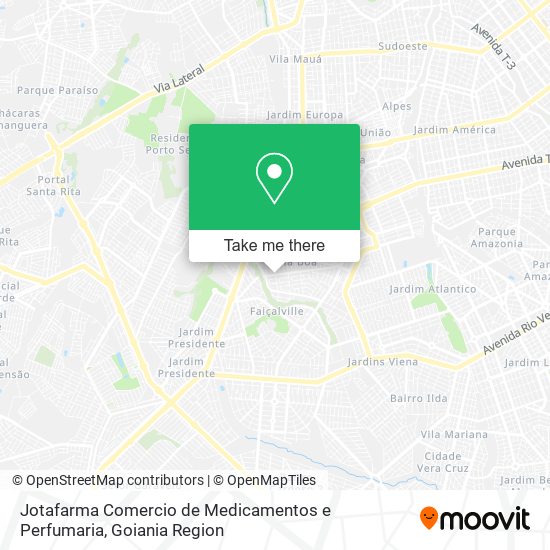 Jotafarma Comercio de Medicamentos e Perfumaria map