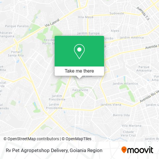 Rv Pet Agropetshop Delivery map