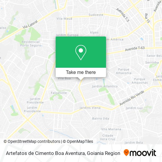 Artefatos de Cimento Boa Aventura map