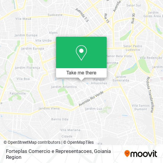 Mapa Forteplas Comercio e Representacoes