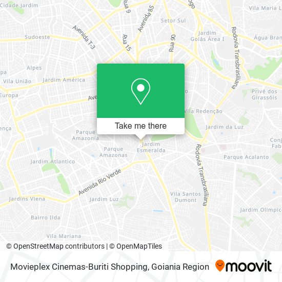 Mapa Movieplex Cinemas-Buriti Shopping