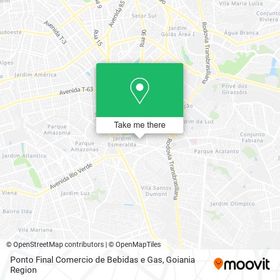 Ponto Final Comercio de Bebidas e Gas map