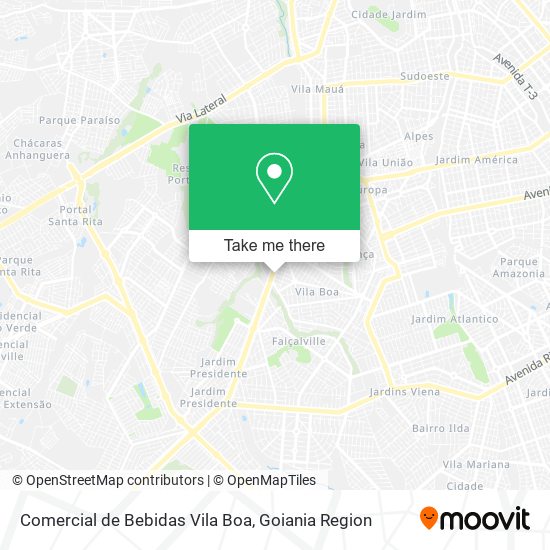 Mapa Comercial de Bebidas Vila Boa