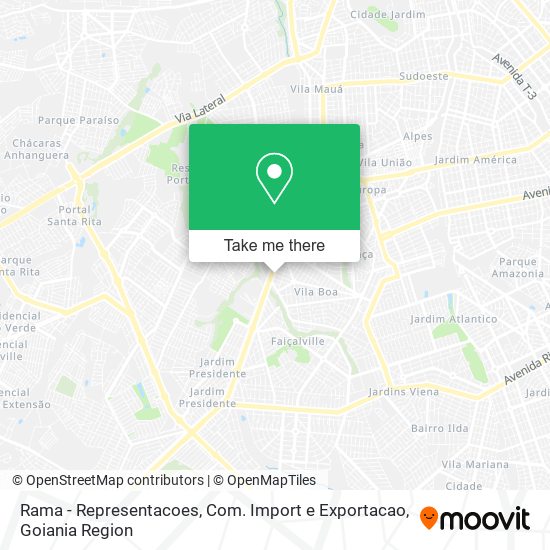 Rama - Representacoes, Com. Import e Exportacao map