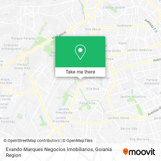 Evando Marques Negocios Imobiliarios map