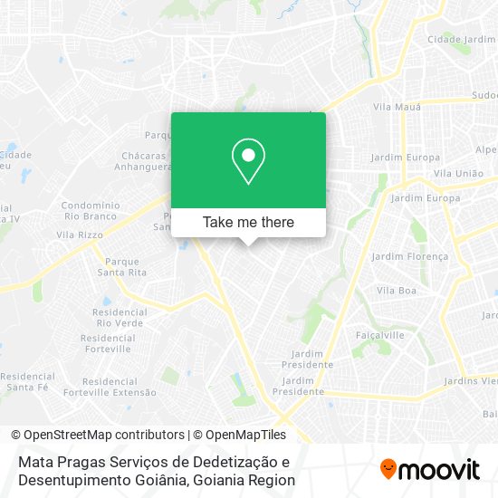 Mata Pragas Serviços de Dedetização e Desentupimento Goiânia map