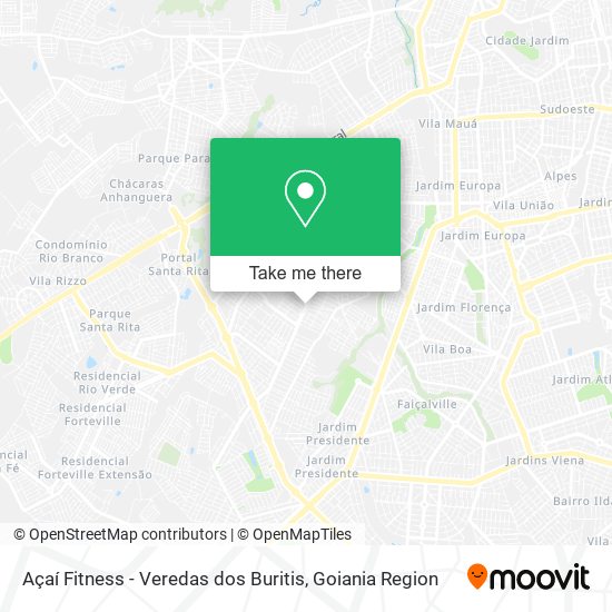 Açaí Fitness - Veredas dos Buritis map