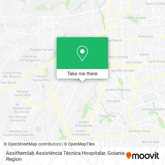 Mapa Assithemlab Assistência Técnica Hospitalar