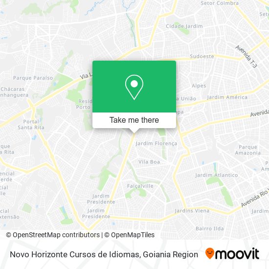 Novo Horizonte Cursos de Idiomas map