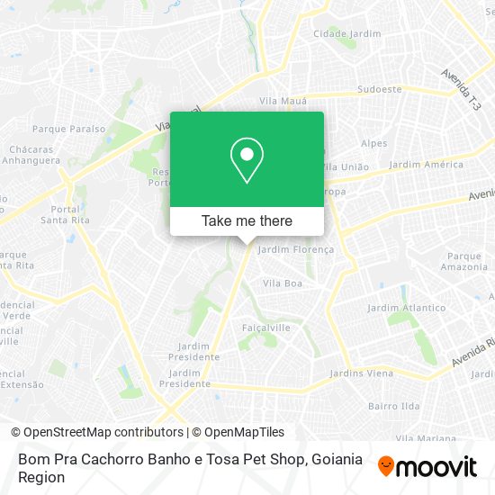 Mapa Bom Pra Cachorro Banho e Tosa Pet Shop