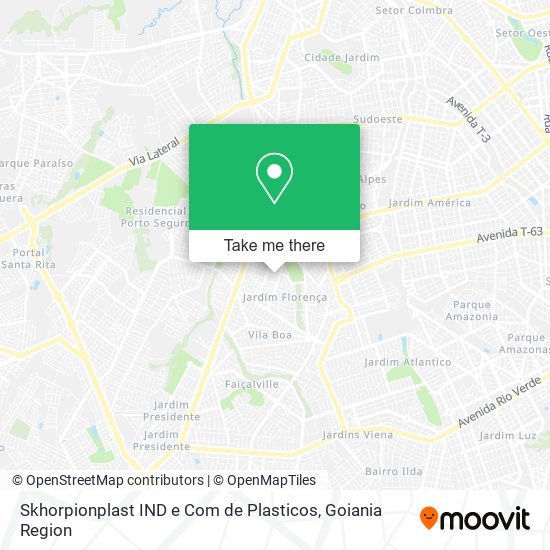 Mapa Skhorpionplast IND e Com de Plasticos