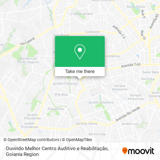 Mapa Ouvindo Melhor Centro Auditivo e Reabilitação