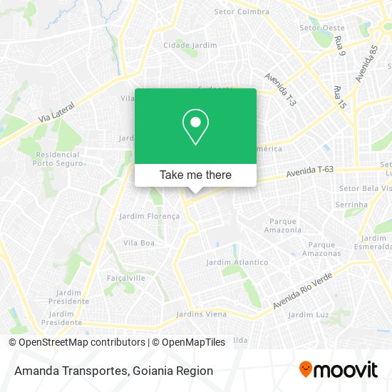 Amanda Transportes map