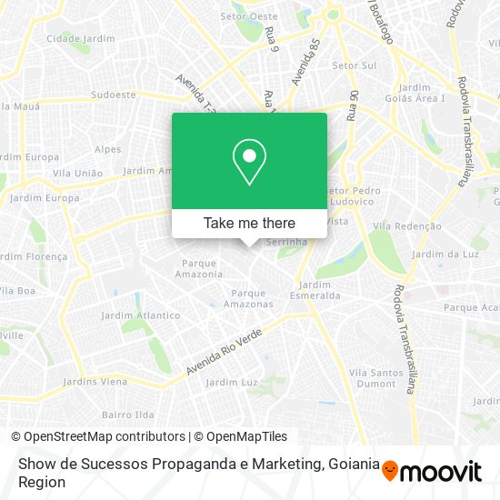 Show de Sucessos Propaganda e Marketing map