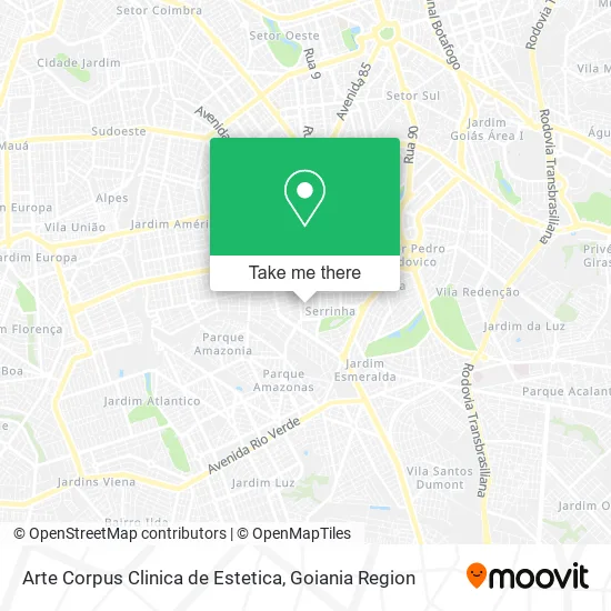 Arte Corpus Clinica de Estetica map
