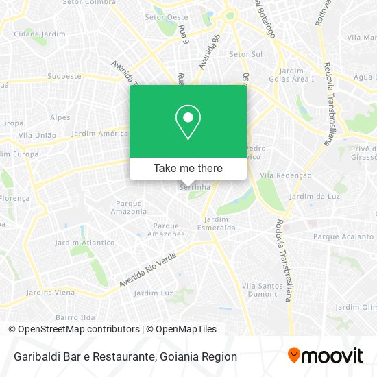 Mapa Garibaldi Bar e Restaurante