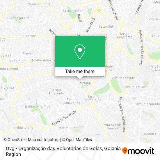 Ovg - Organização das Voluntárias de Goiás map