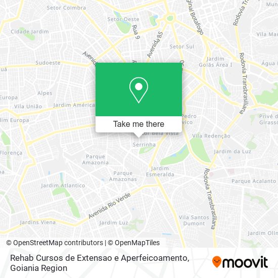 Rehab Cursos de Extensao e Aperfeicoamento map